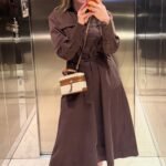 Robe longue Marron