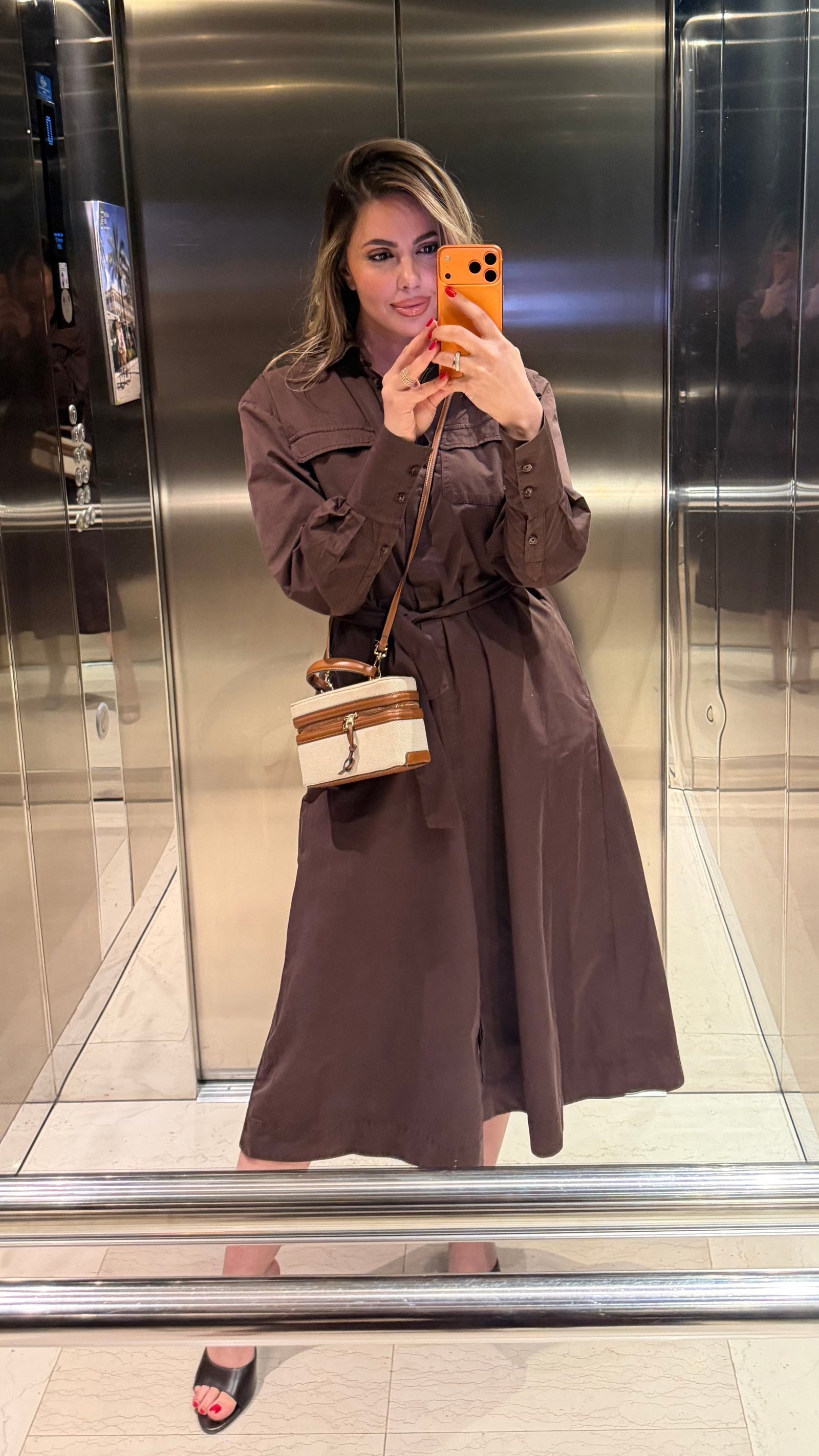 IMG_1361 Robe longue Marron - Image 1