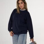 Sweat  en Moleton Bleu