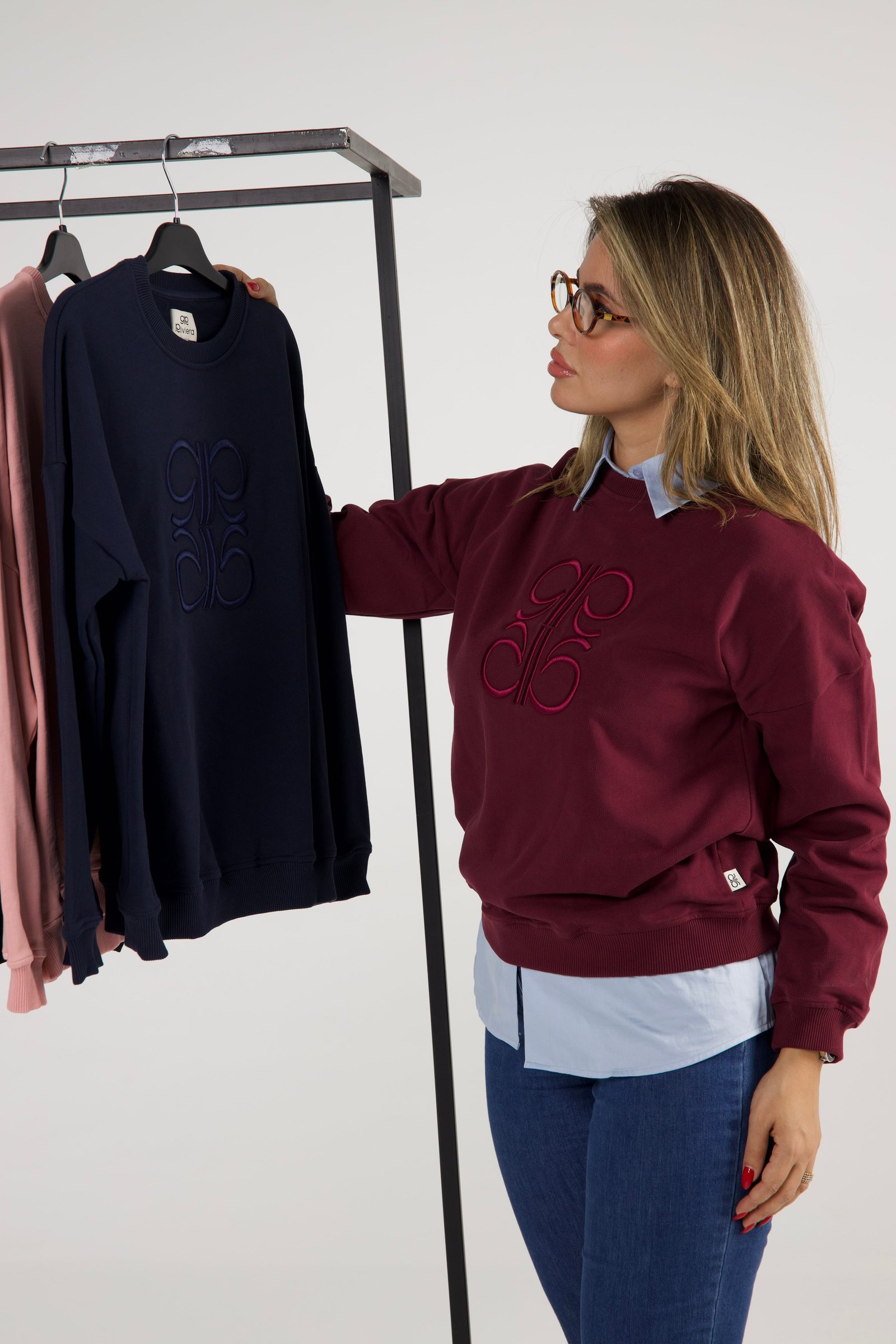 IMG_3393 Sweat en Moleton Aubergine - Image 1