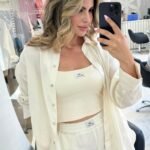 Set tencel short blanc