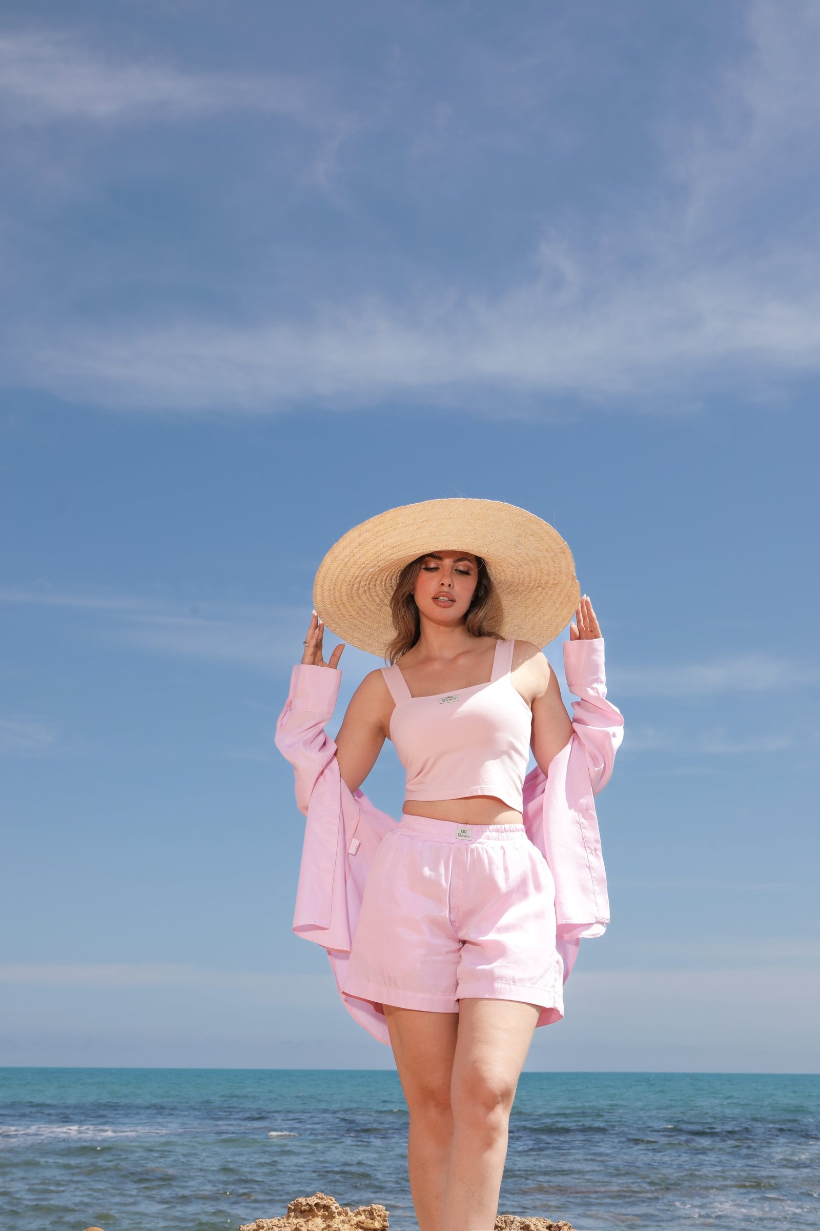 J71A2985_1_f4420e9d-99f2-450c-8879-f50724124770 Set Tencel short Rose - Image 1
